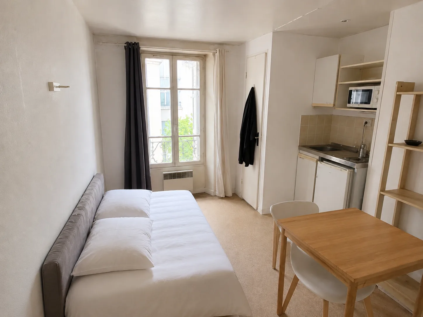 État des lieux au retour — Paris 18e, T1 30 m²